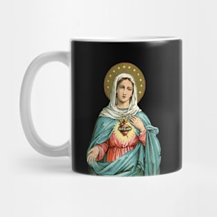 Immaculate Heart of Mary Blessed Mother Catholic Vintage Mug